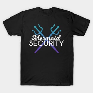 Mermaid security Funny Graphic Womens Girl T-Shirt T-Shirt